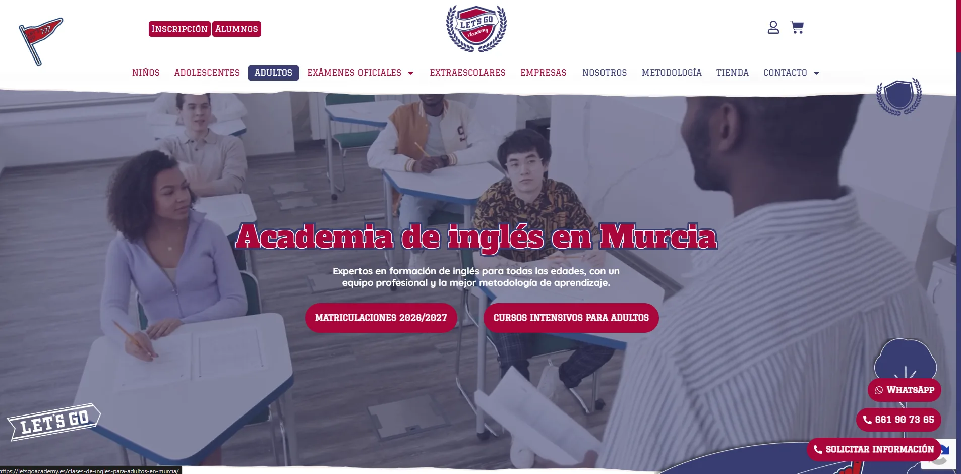 Let's Go Academy Website